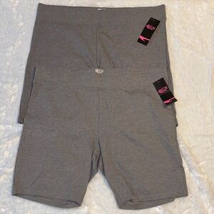 2 pair- ACX Active Women's Athletic Shorts in Gray